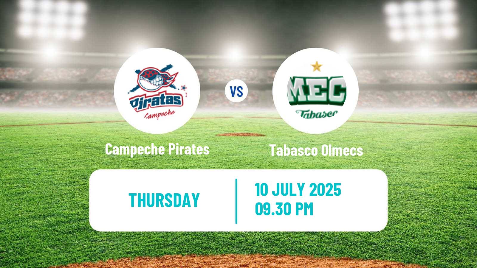 Baseball LMB Campeche Pirates - Tabasco Olmecs