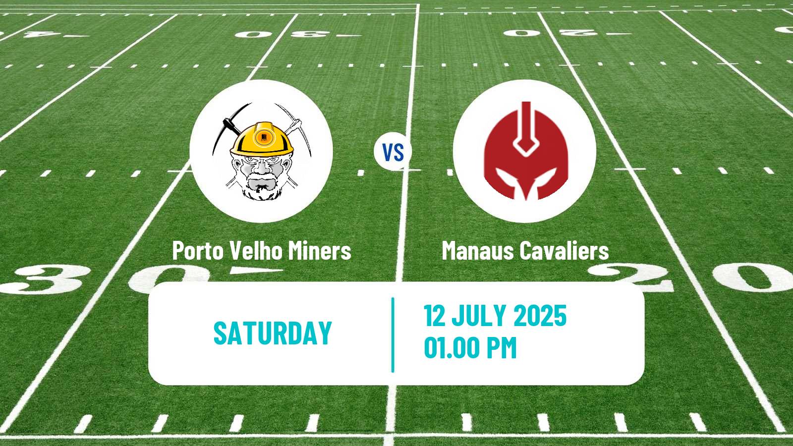 American football Brazilian BFA Porto Velho Miners - Manaus Cavaliers