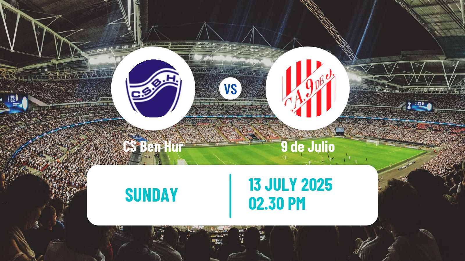 Soccer Argentinian Torneo Federal Ben Hur - 9 de Julio