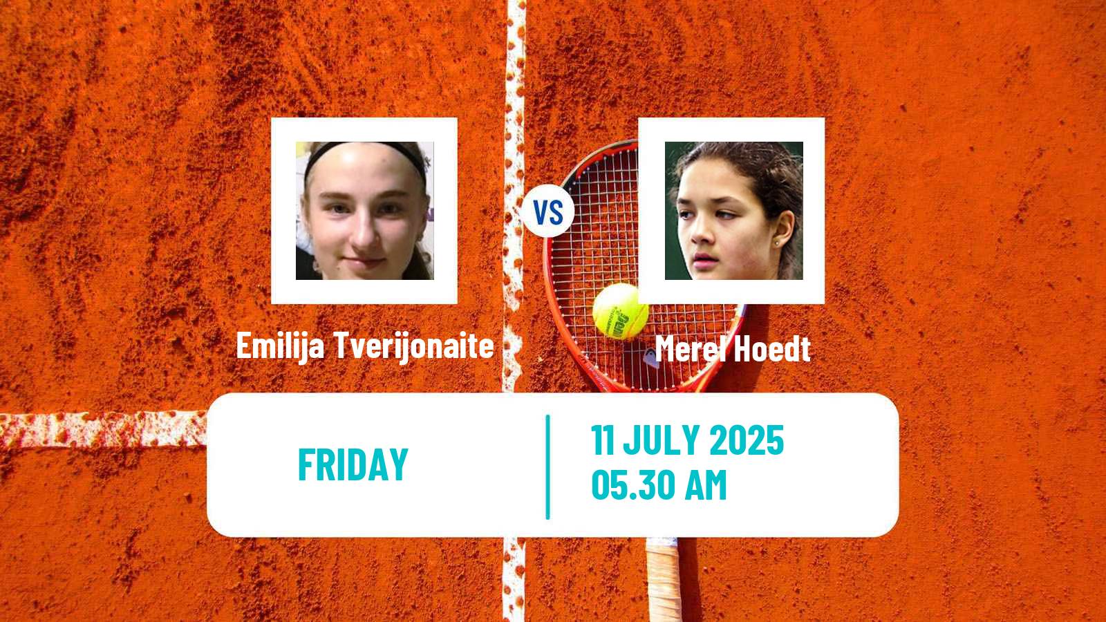 Tennis ITF W15 Grodzisk Mazowiecki Women Emilija Tverijonaite - Merel Hoedt