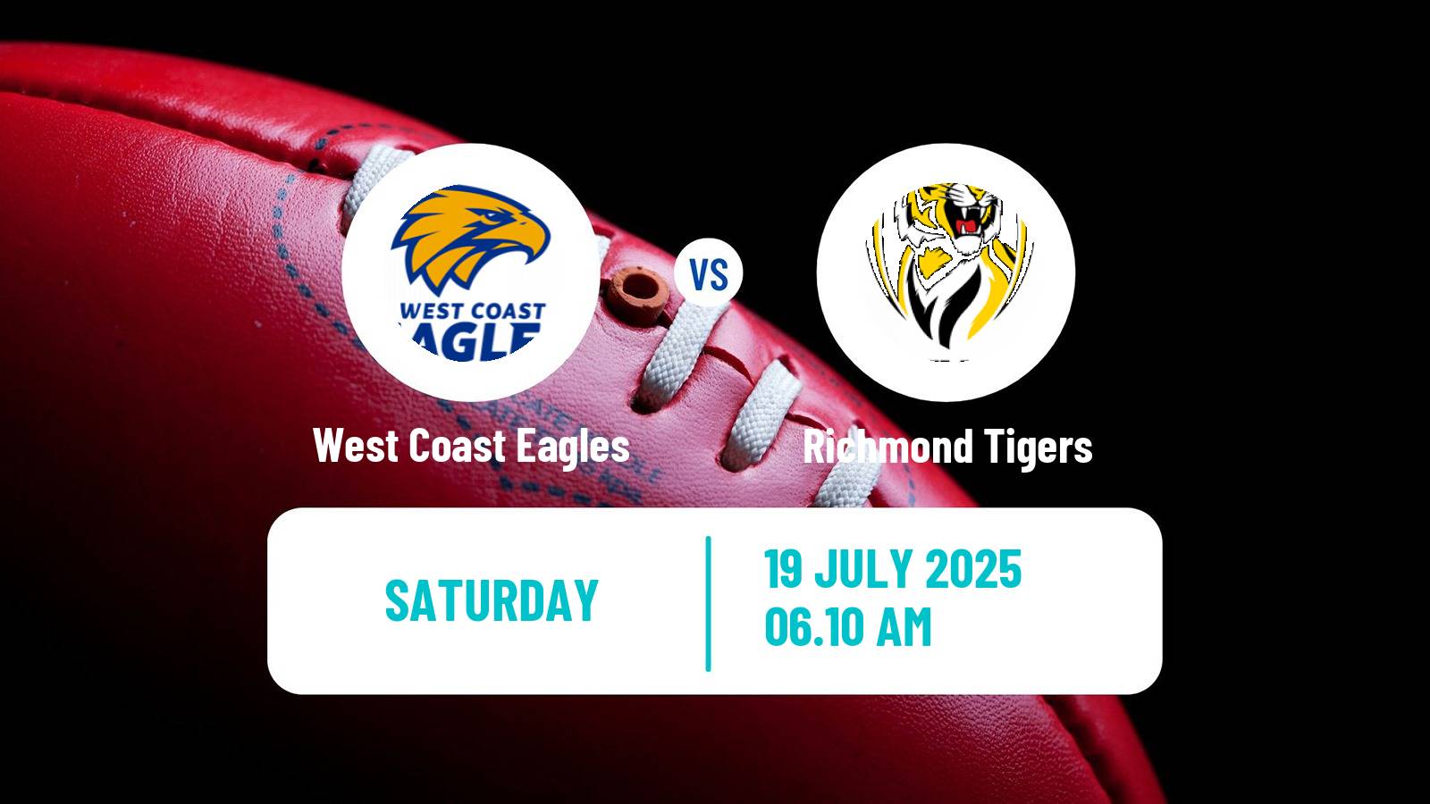 Aussie rules AFL West Coast Eagles - Richmond Tigers