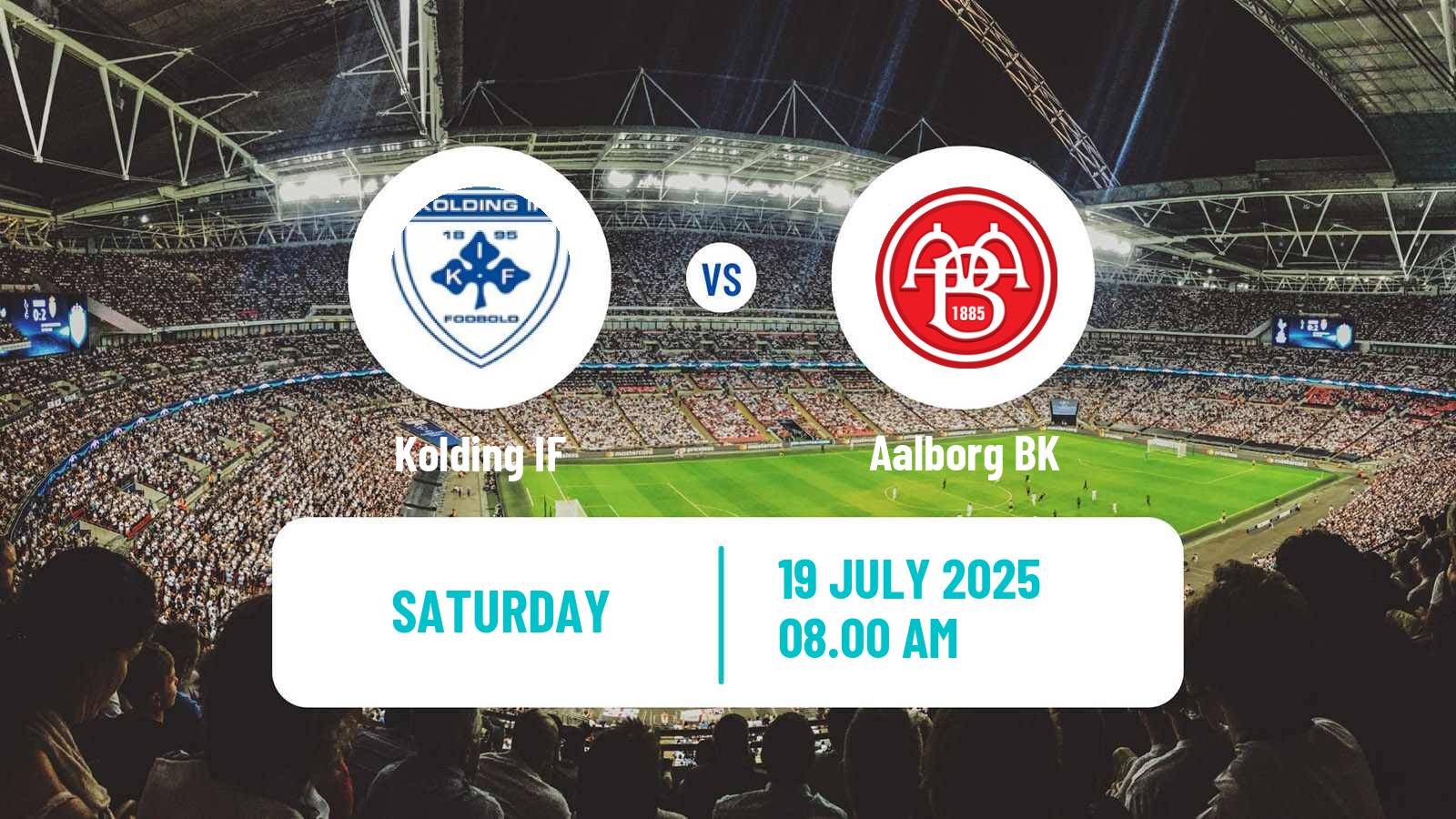 Soccer Danish 1 Division Kolding IF - Aalborg BK