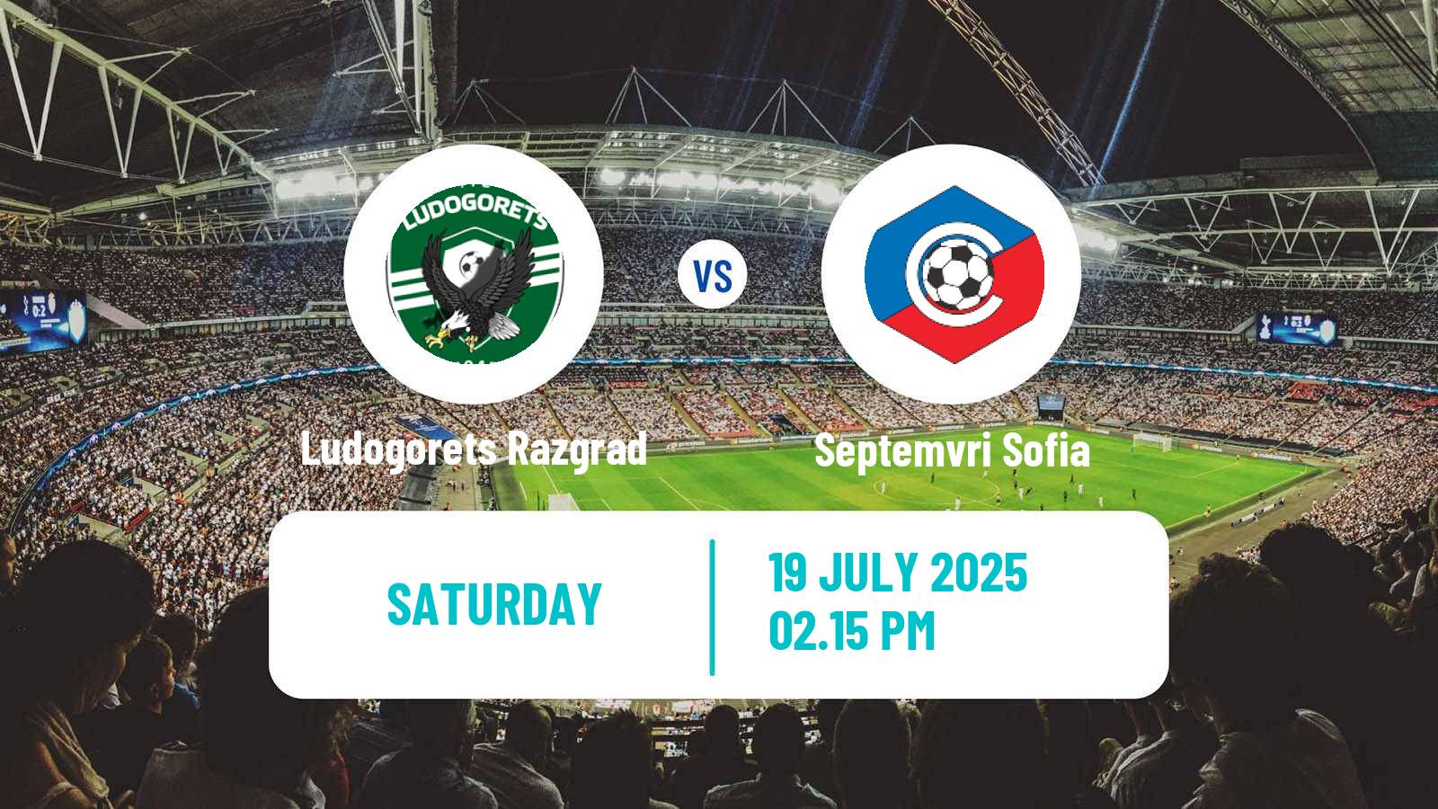 Soccer Bulgarian Parva Liga Ludogorets Razgrad - Septemvri Sofia