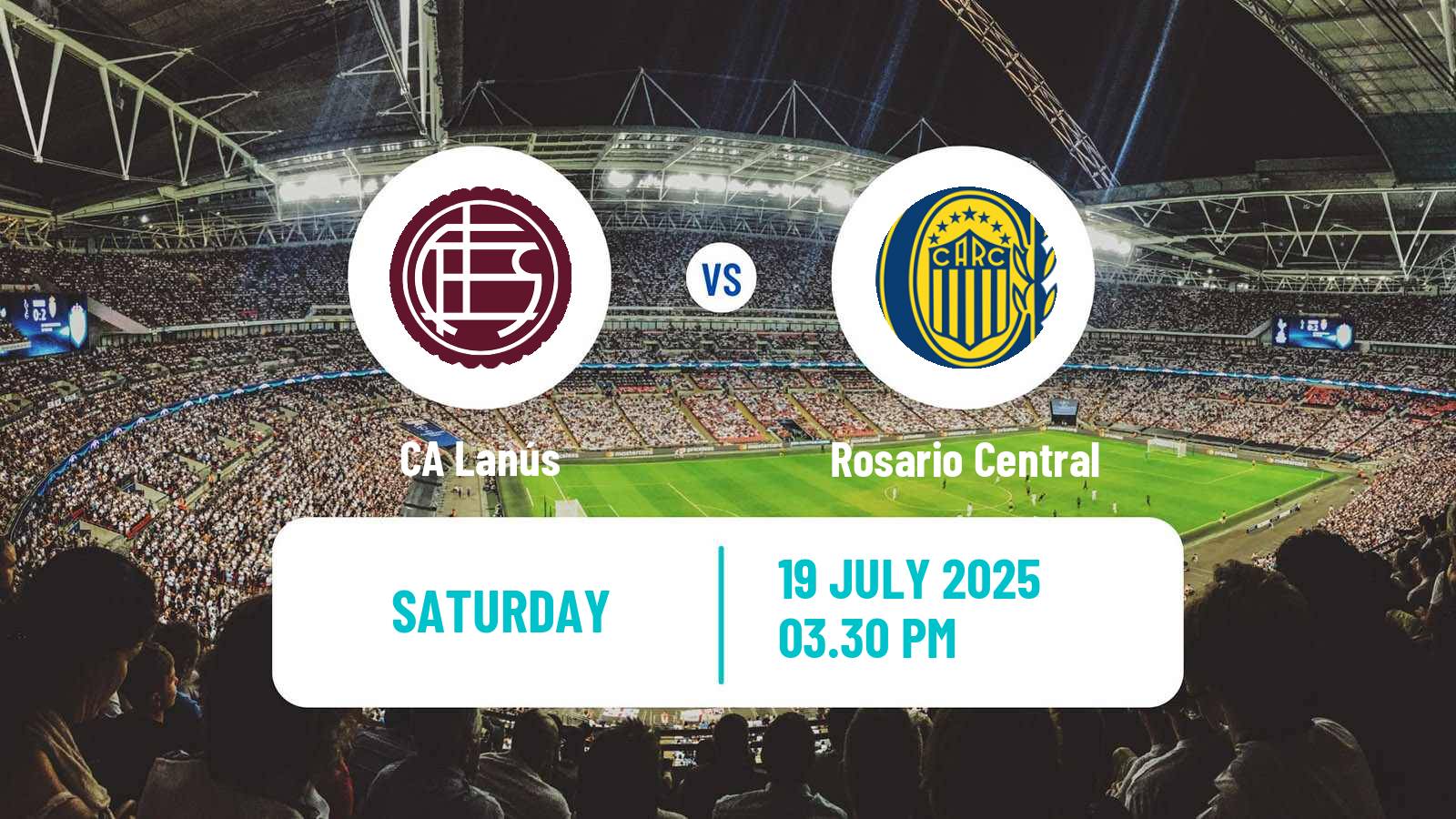 Soccer Argentinian Liga Profesional Lanús - Rosario Central