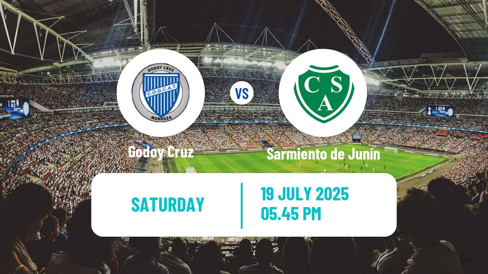Soccer Argentinian Liga Profesional Godoy Cruz - Sarmiento de Junín