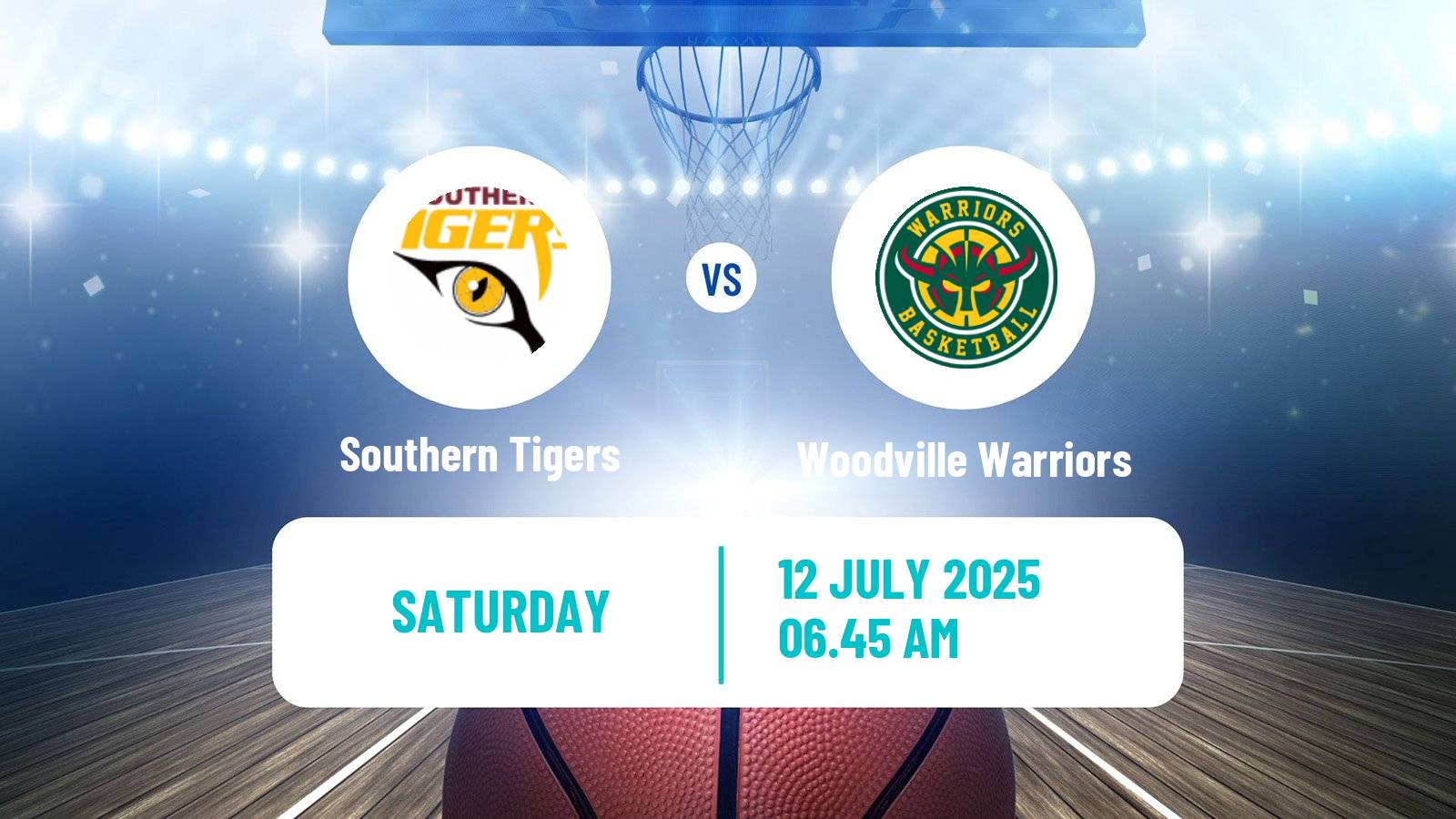 Basketball Australian NBL1 Central Southern Tigers - Woodville Warriors