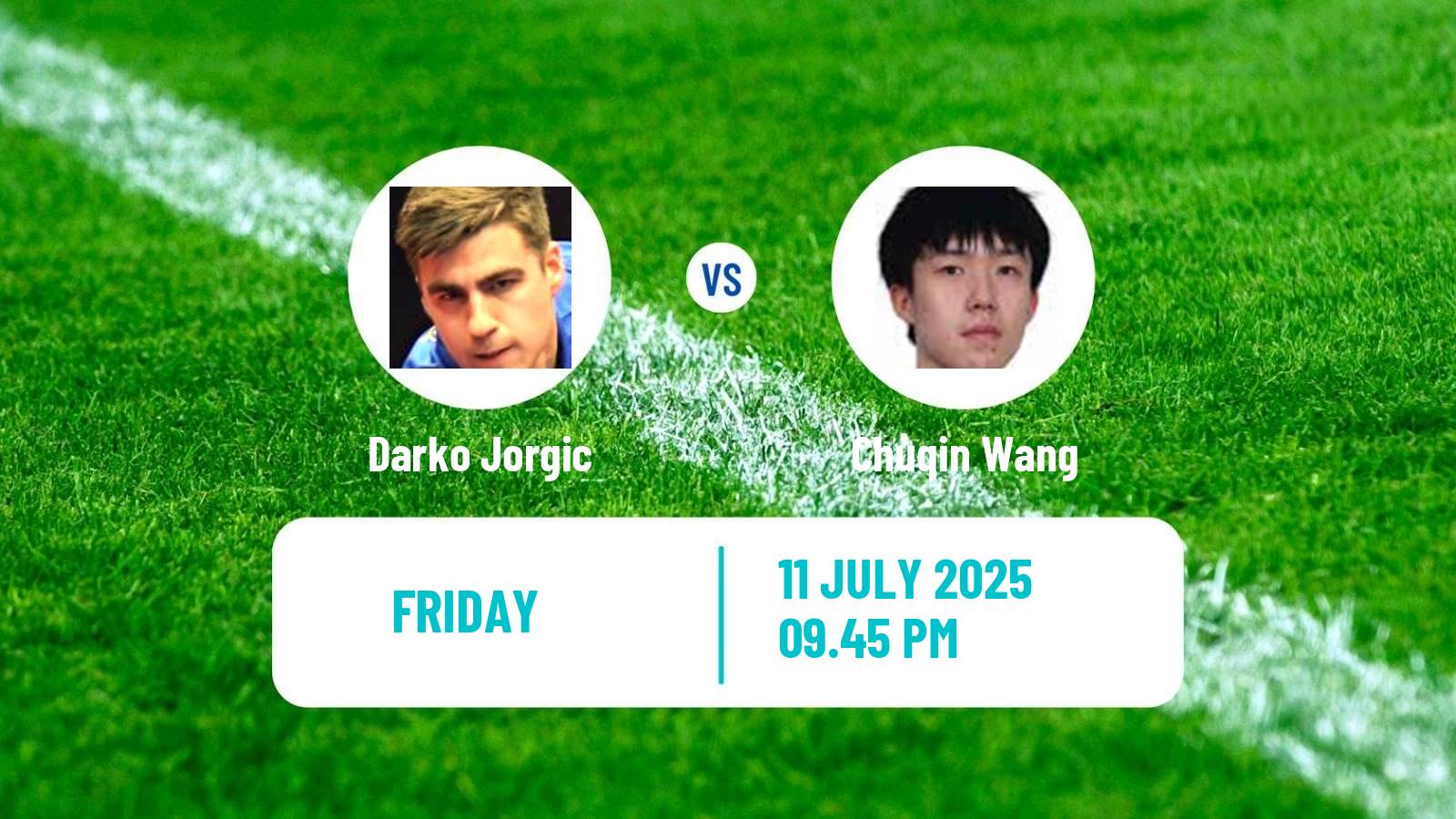 Table tennis United States Smash Men Darko Jorgic - Chuqin Wang