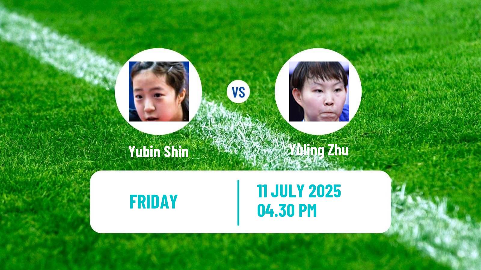 Table tennis United States Smash Women Yubin Shin - Yuling Zhu