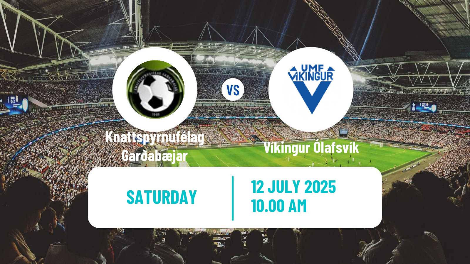 Soccer Icelandic Division 2 Knattspyrnufélag Garðabæjar - Víkingur Ólafsvík