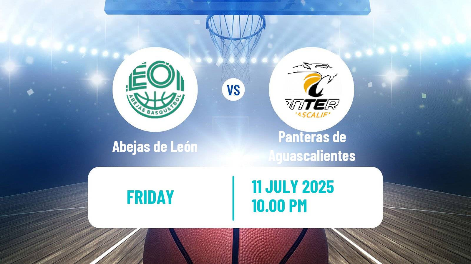 Basketball Mexican LNBP Abejas de León - Panteras de Aguascalientes