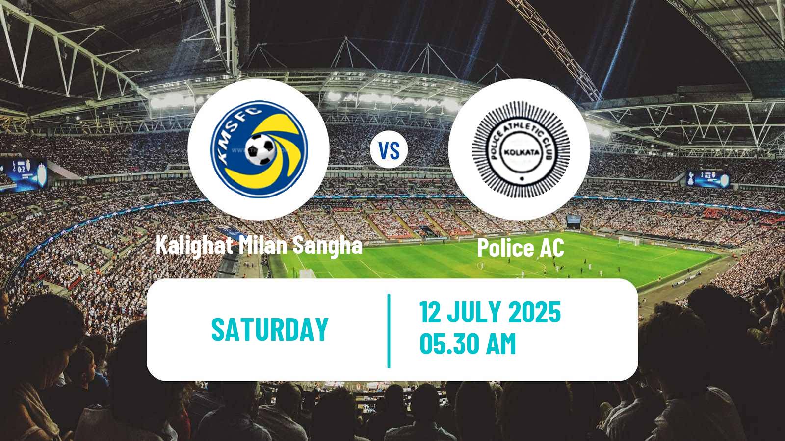 Soccer Calcutta Premier Division Kalighat Milan Sangha - Police AC