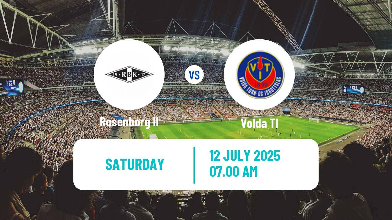 Soccer Norwegian Division 3 - Group 2 Rosenborg II - Volda