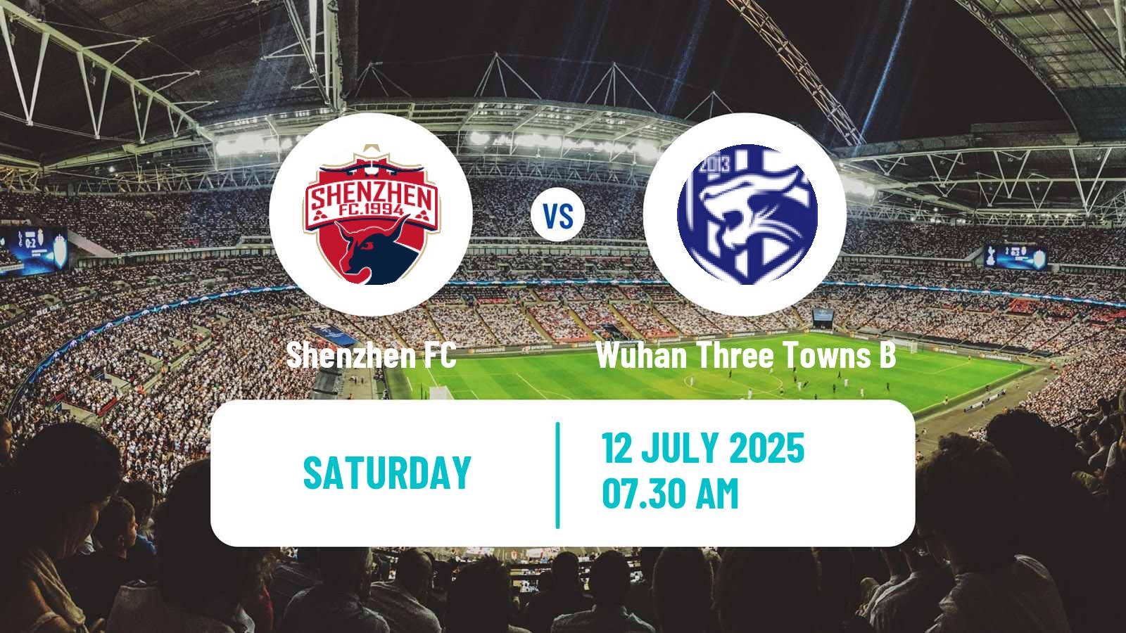 Soccer Chinese Yi League Shenzhen - Wuhan Three Towns B
