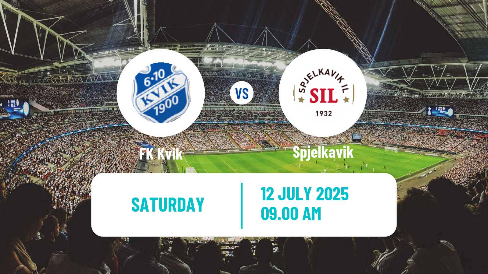 Soccer Norwegian Division 3 - Group 2 Kvik - Spjelkavik
