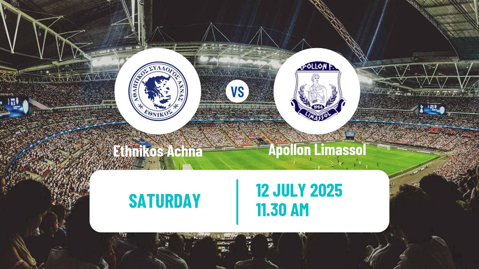 Soccer Club Friendly Ethnikos Achna - Apollon Limassol