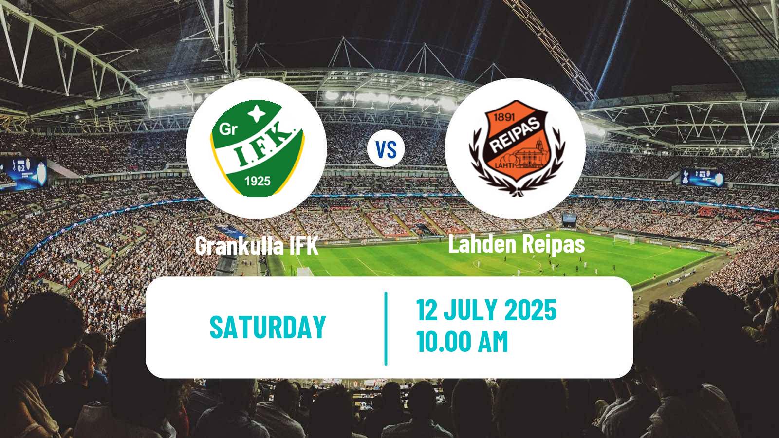 Soccer Finnish Kakkonen Group A Grankulla IFK - Lahden Reipas