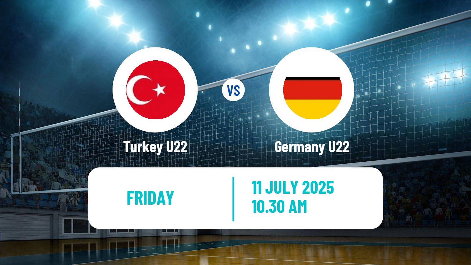 Volleyball European Championship U22 Volleyball Turkey U22 - Germany U22