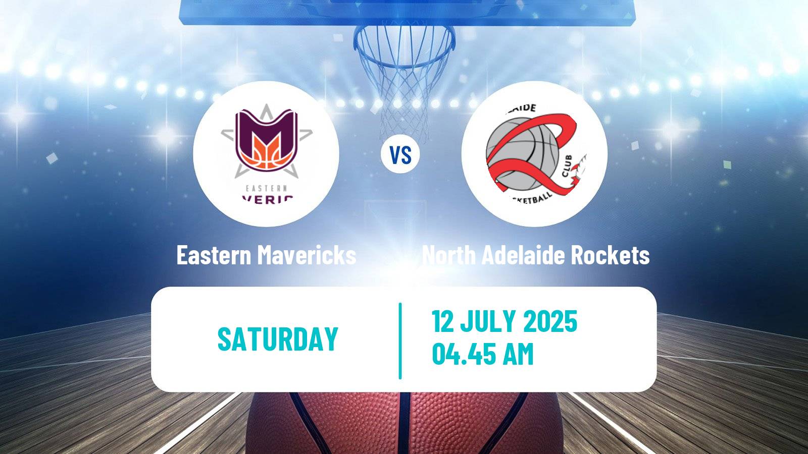 Basketball Australian NBL1 Central Women Eastern Mavericks - North Adelaide Rockets