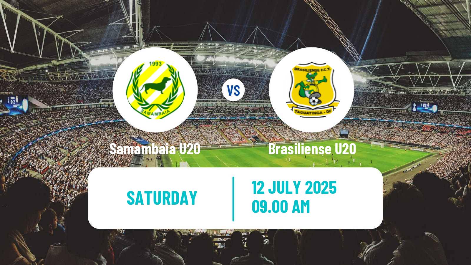 Soccer Brazilian Brasiliense U20 Samambaia U20 - Brasiliense U20