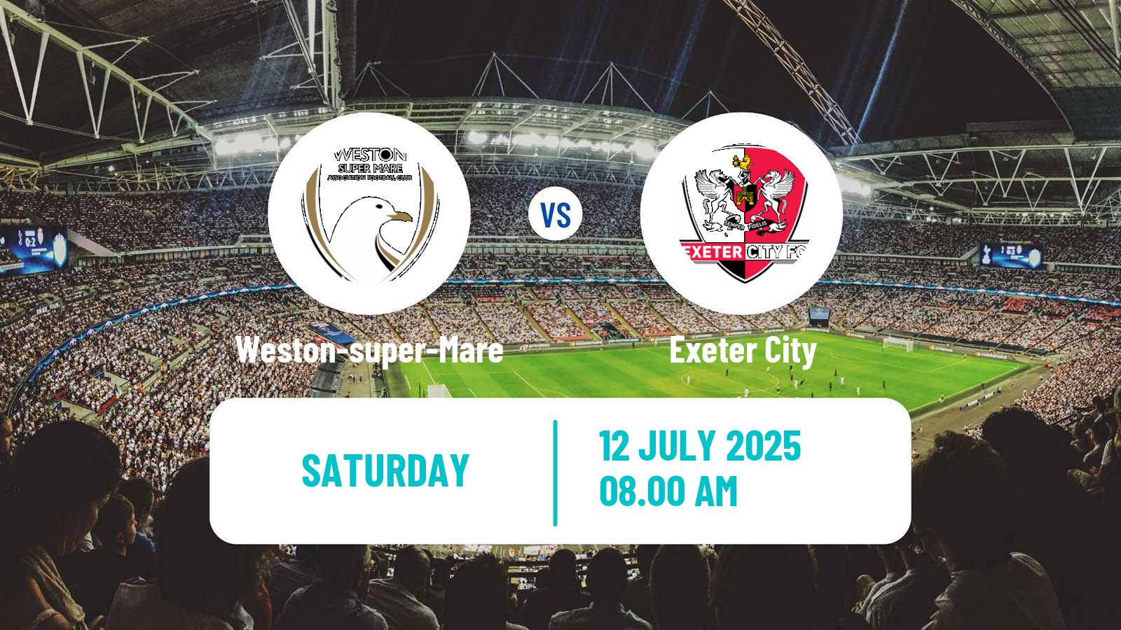 Soccer Club Friendly Weston-super-Mare - Exeter City