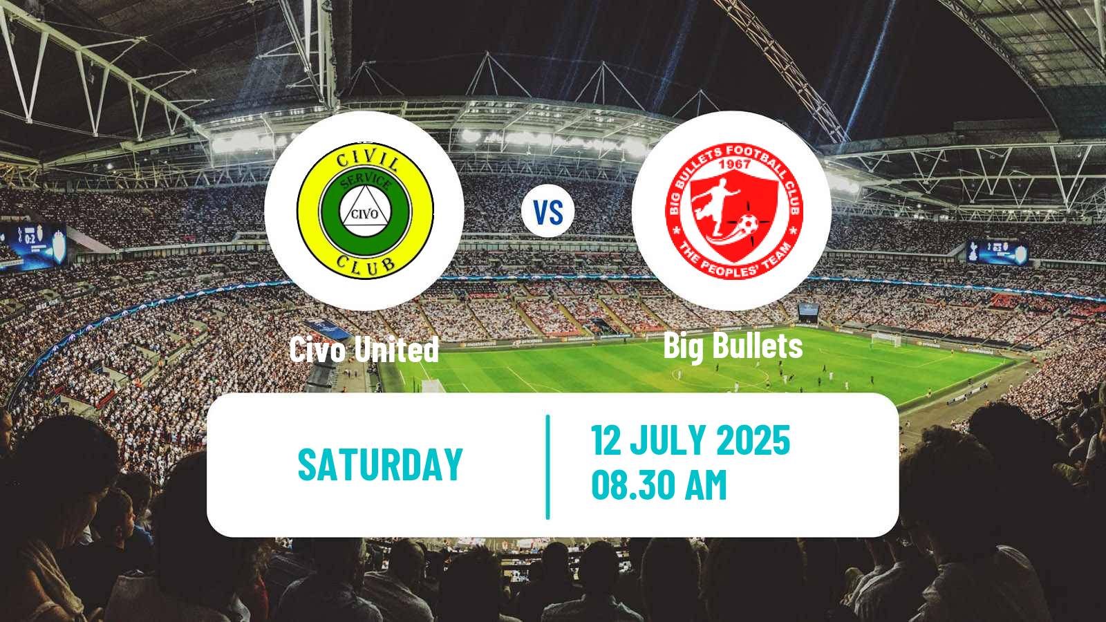 Soccer Malawi Premier Division Civo United - Big Bullets