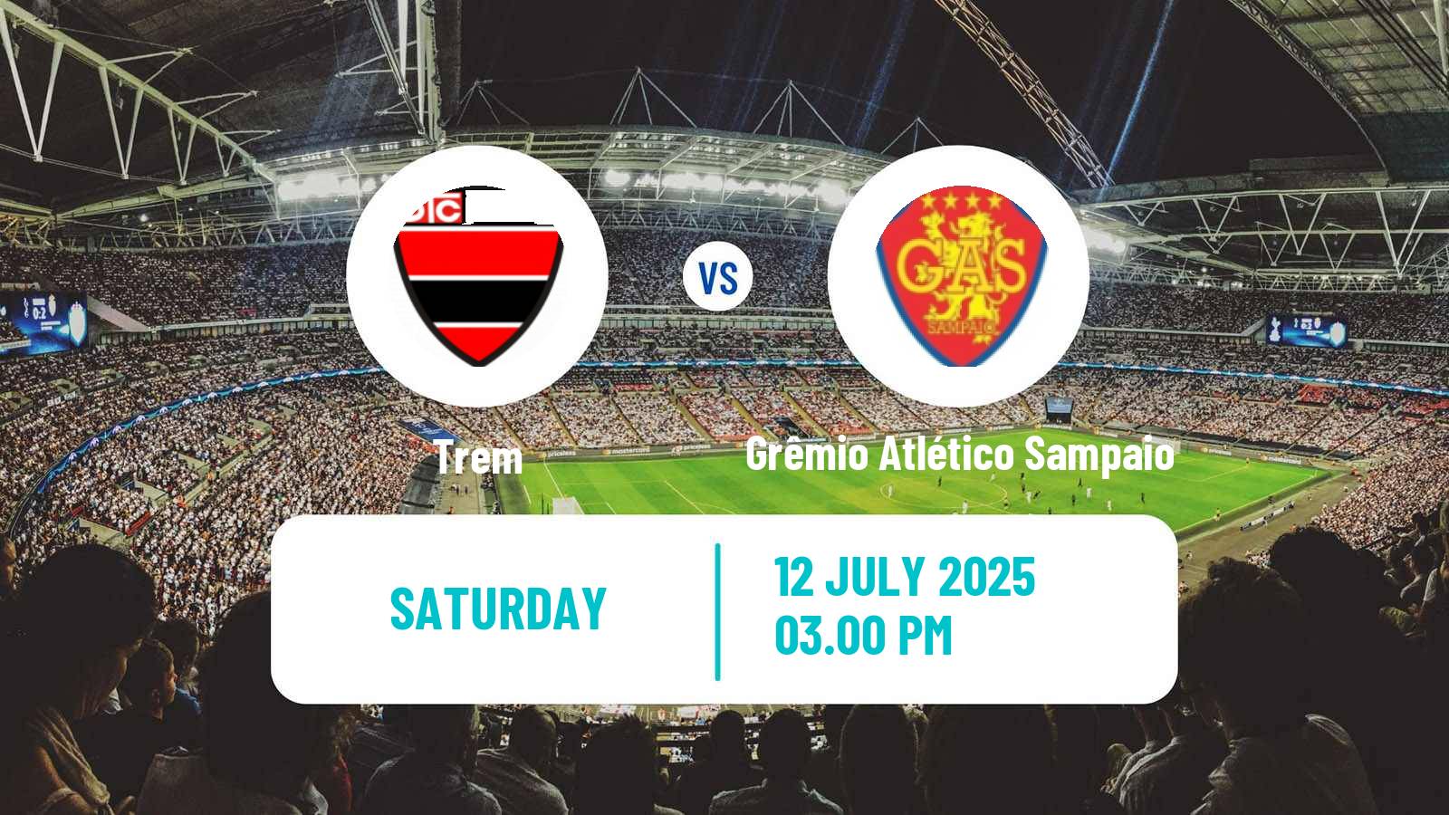 Soccer Brazilian Serie D Trem - Grêmio Atlético Sampaio