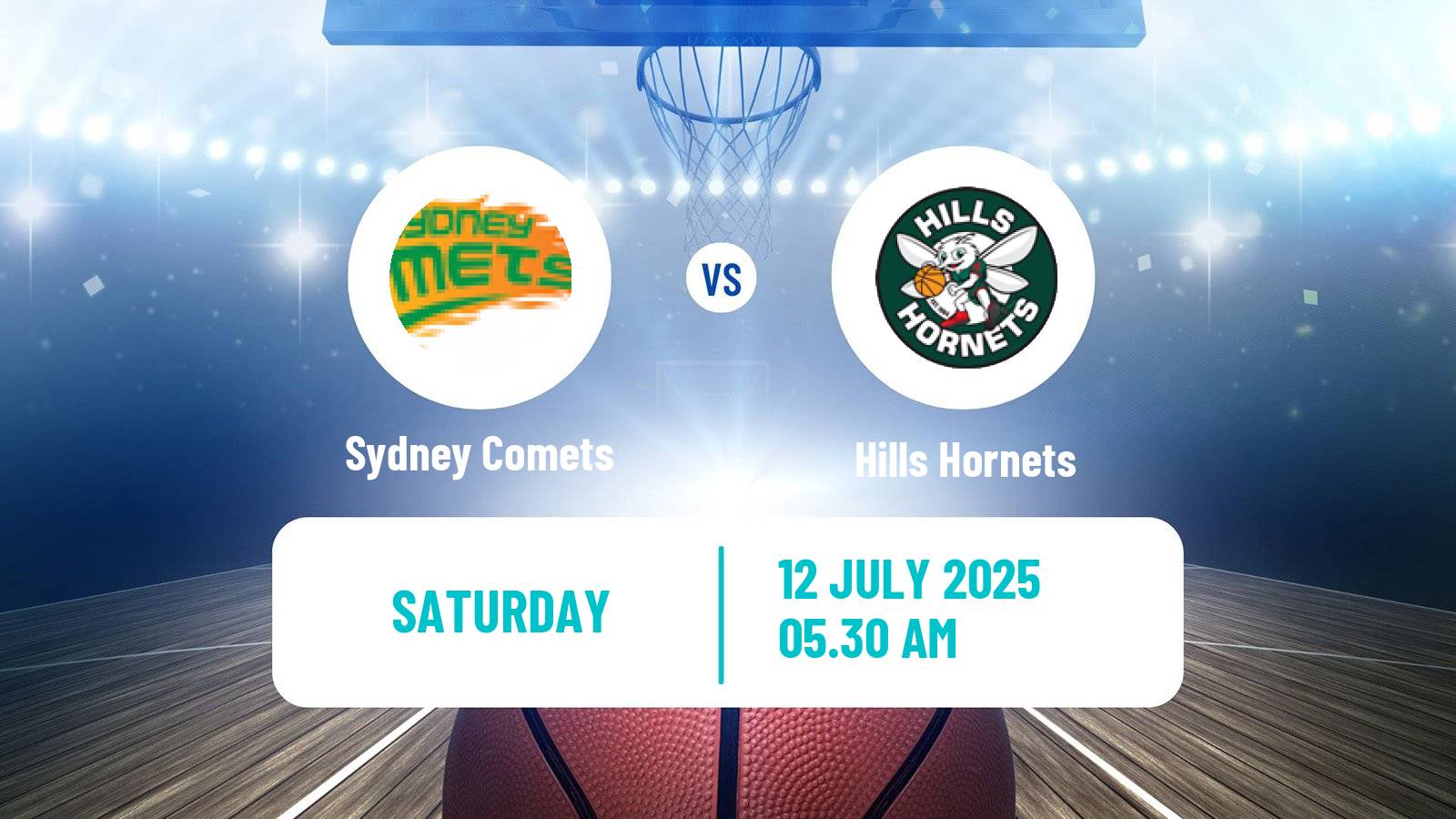 Basketball Australian NBL1 East Sydney Comets - Hills Hornets