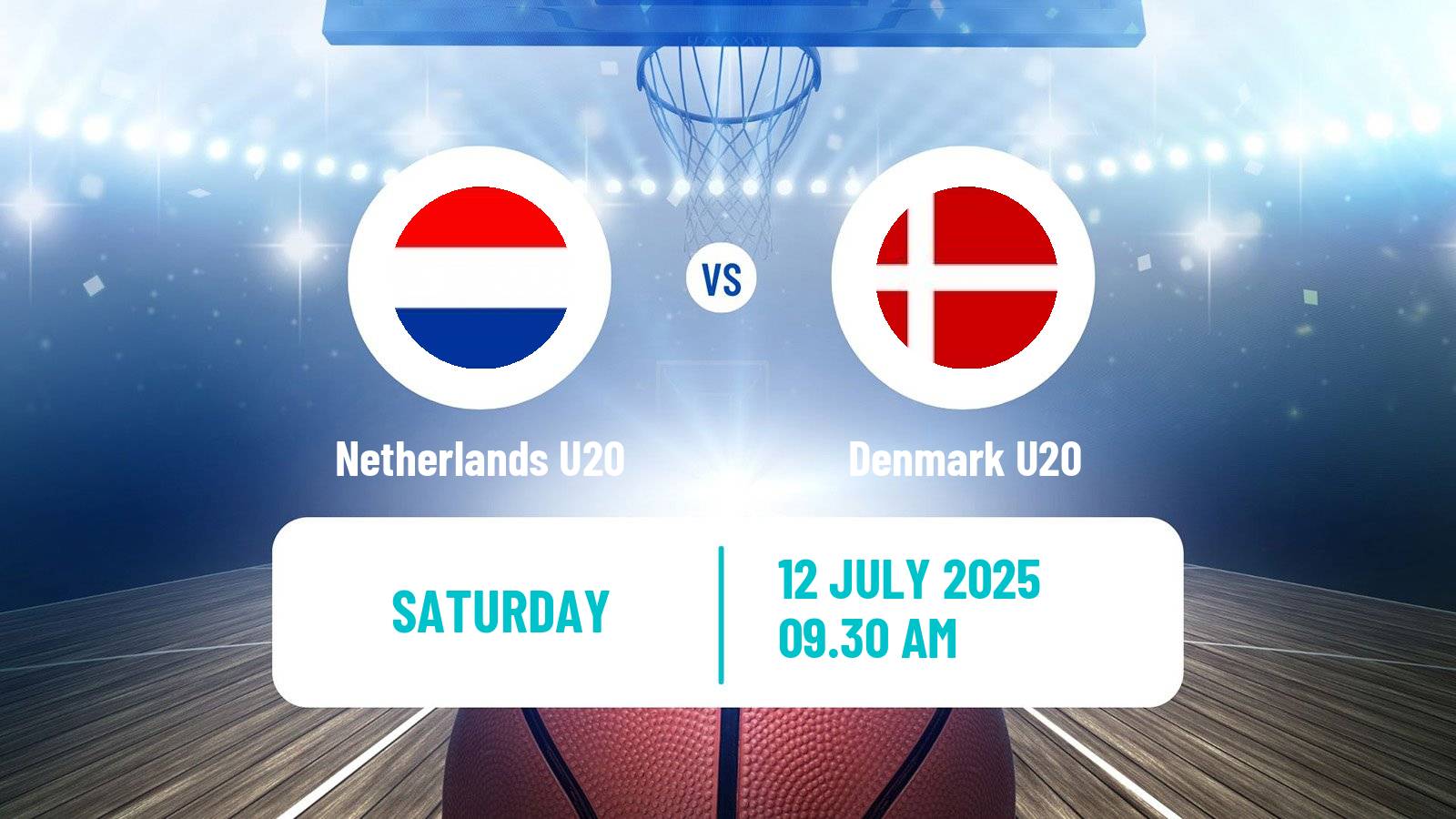 Basketball EuroBasket U20 B Netherlands U20 - Denmark U20