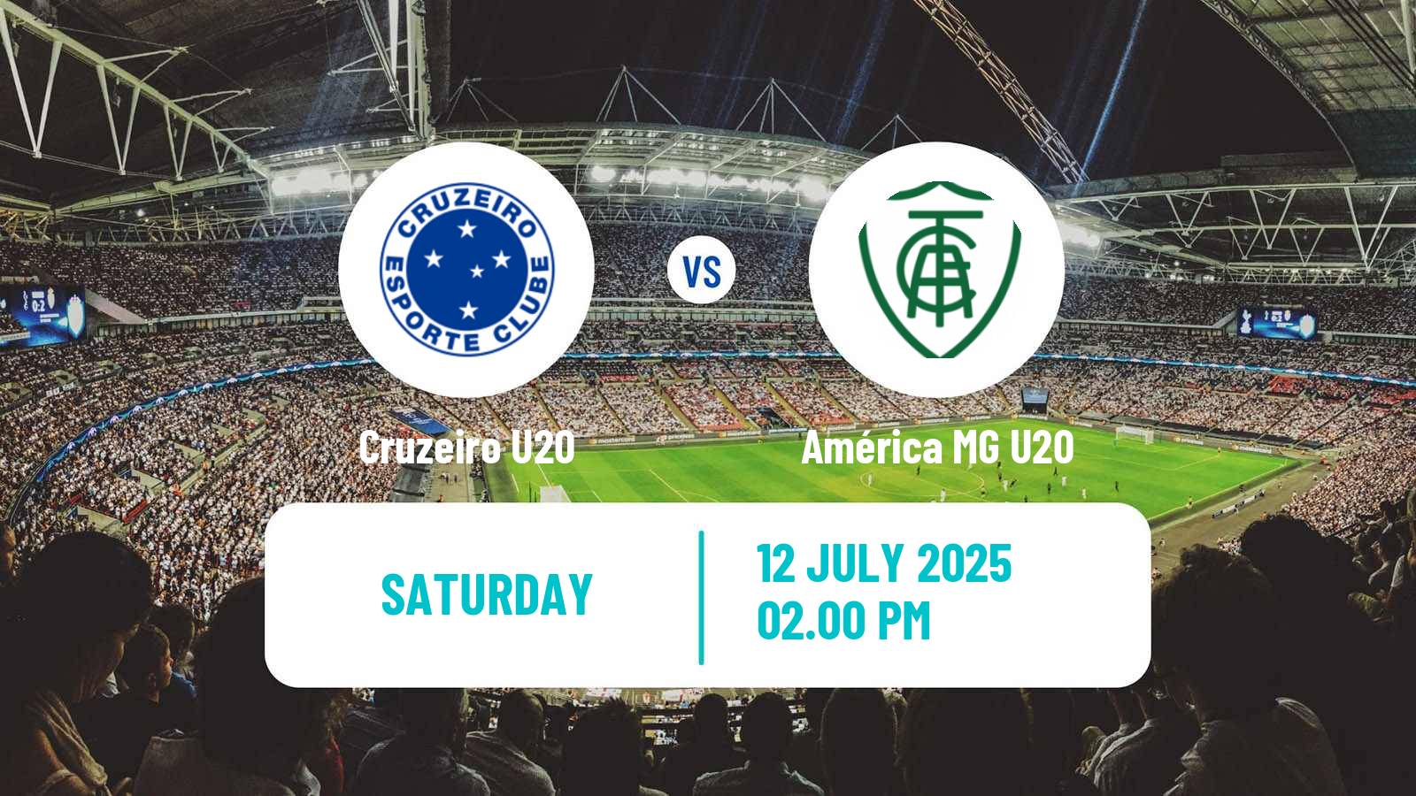 Soccer Brazilian Mineiro U20 Cruzeiro U20 - América MG U20