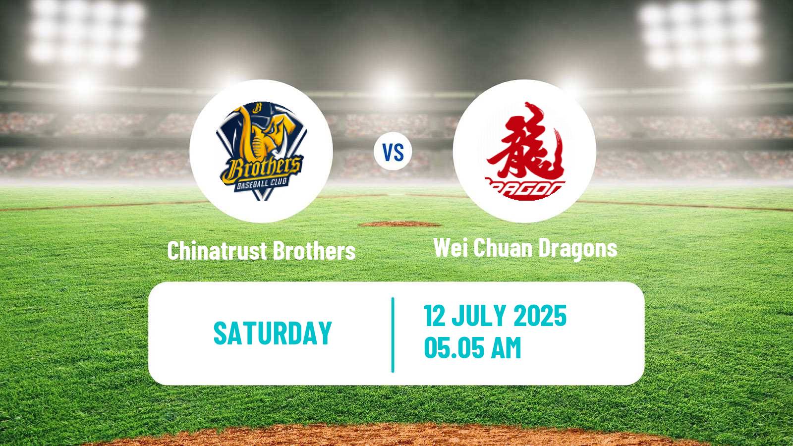 Baseball Taiwan CPBL Chinatrust Brothers - Wei Chuan Dragons