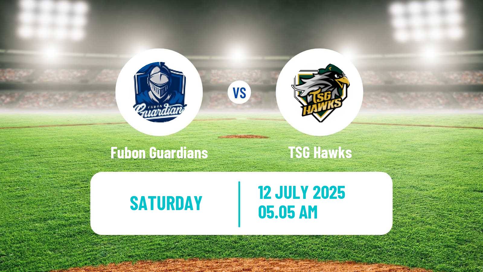 Baseball Taiwan CPBL Fubon Guardians - TSG Hawks