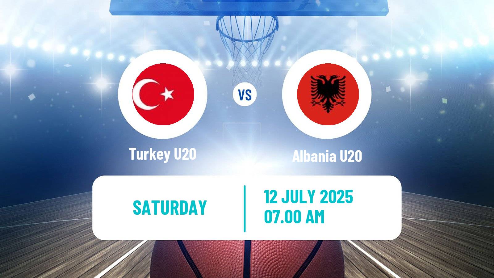 Basketball EuroBasket U20 B Turkey U20 - Albania U20