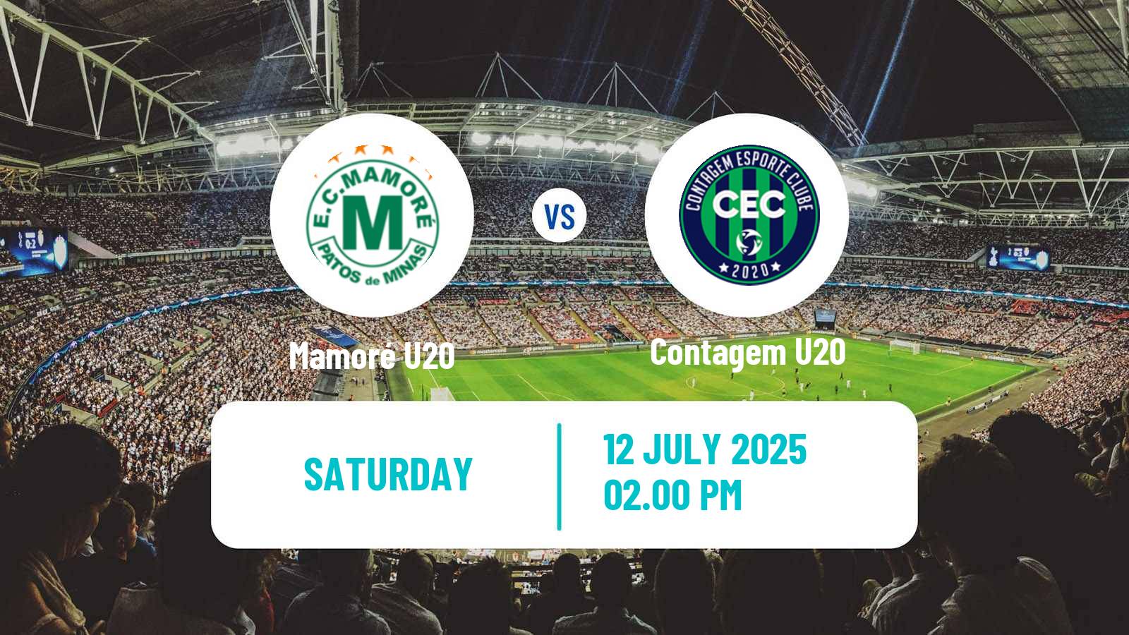 Soccer Brazilian Mineiro U20 Mamoré U20 - Contagem U20