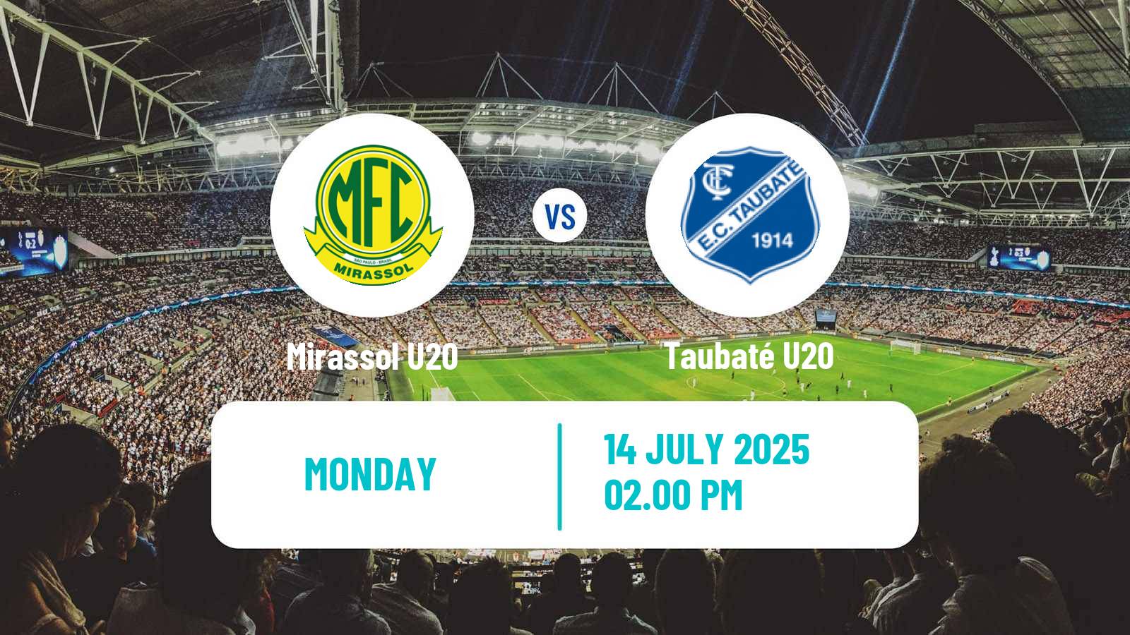 Soccer Brazilian Paulista U20 Mirassol U20 - Taubaté U20