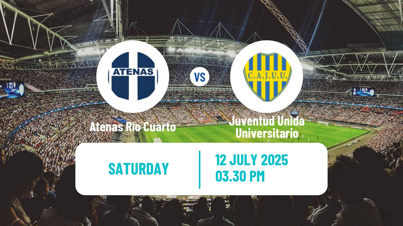 Soccer Argentinian Torneo Federal Atenas Río Cuarto - Juventud Unida Universitario