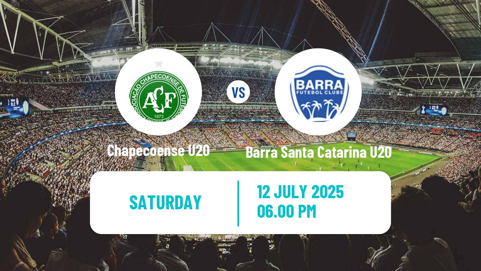 Soccer Brazilian Catarinense U20 Chapecoense U20 - Barra Santa Catarina U20