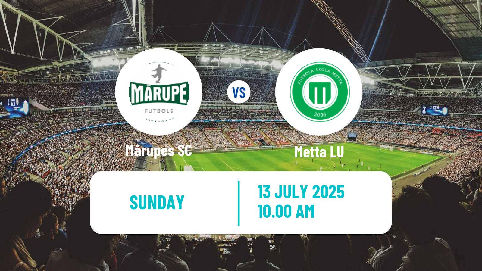 Soccer Latvian Cup Mārupe - Metta LU