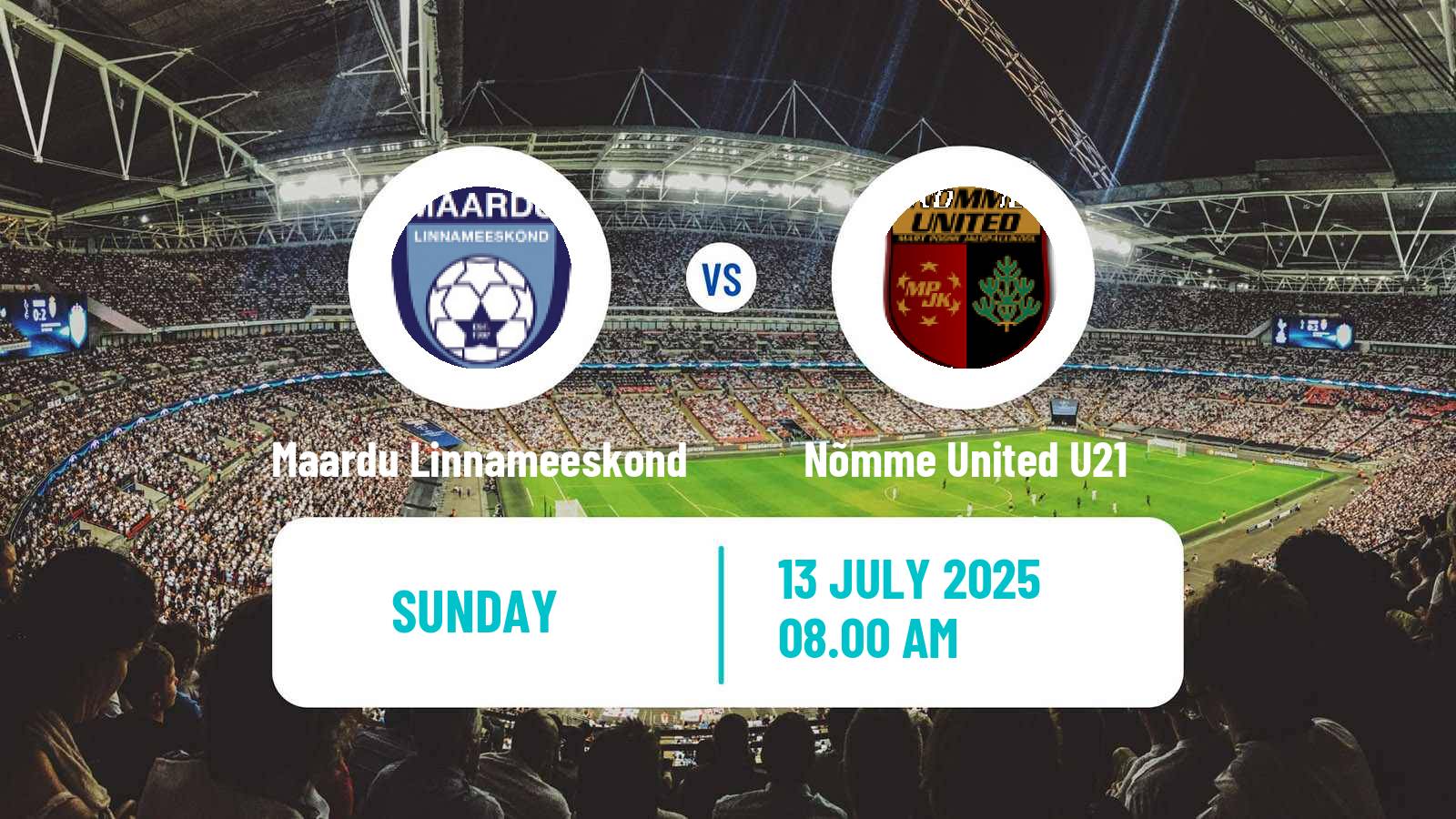 Soccer Estonian Esiliiga B Maardu Linnameeskond - Nõmme United U21