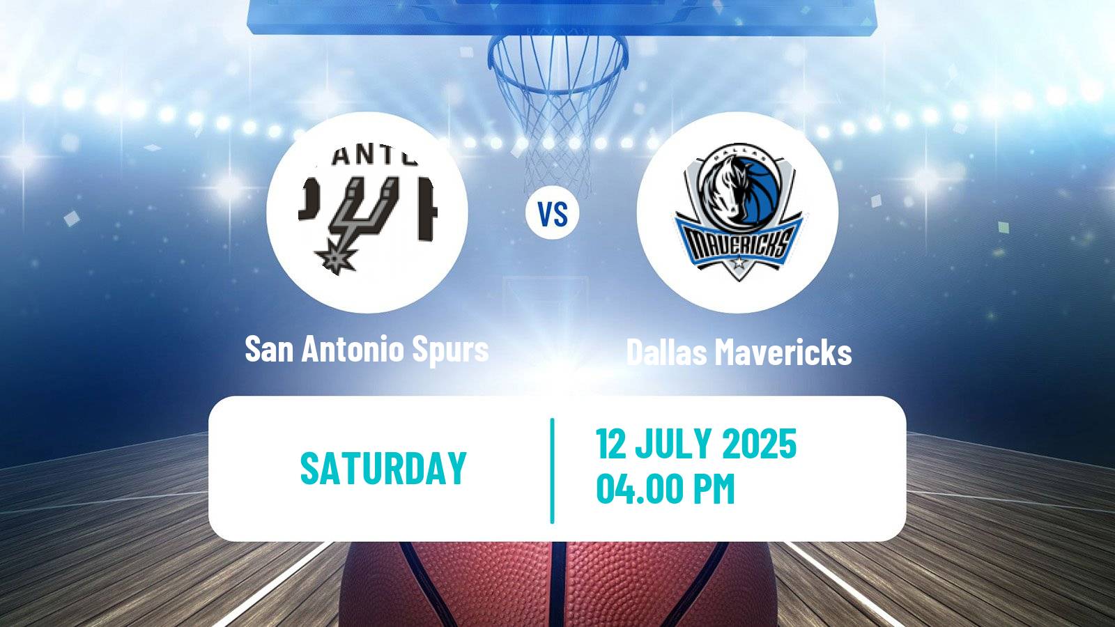 Basketball NBA Las Vegas Summer League San Antonio Spurs - Dallas Mavericks