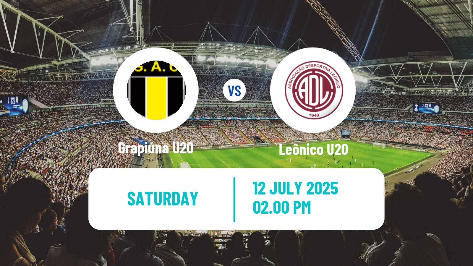 Soccer Brazilian Baiano U20 Grapiúna U20 - Leônico U20