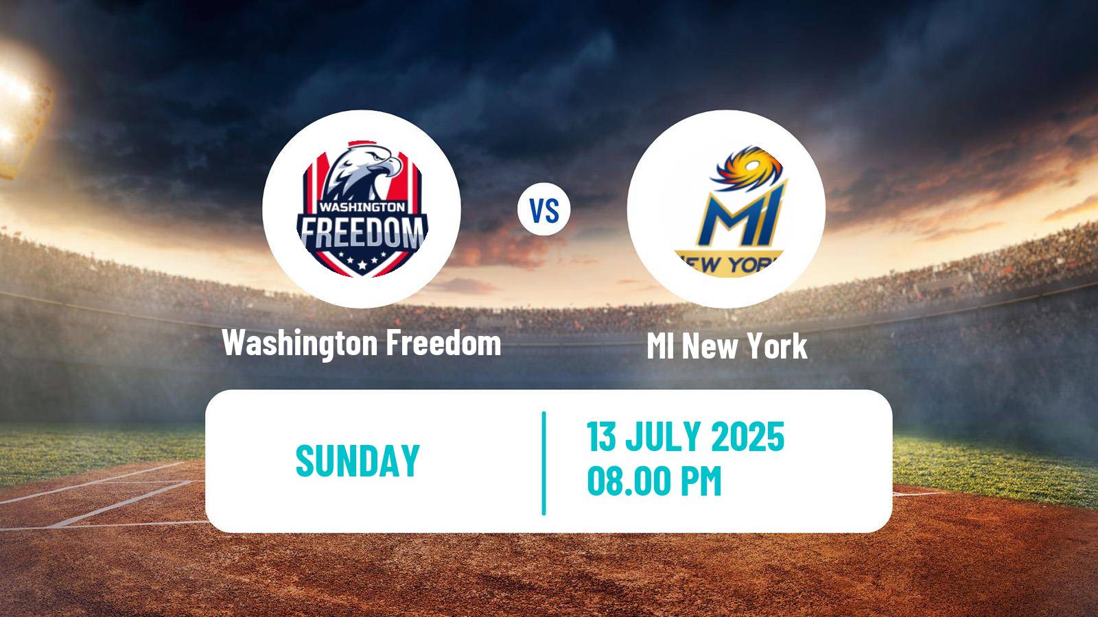 Cricket MLC Cricket Washington Freedom - MI New York
