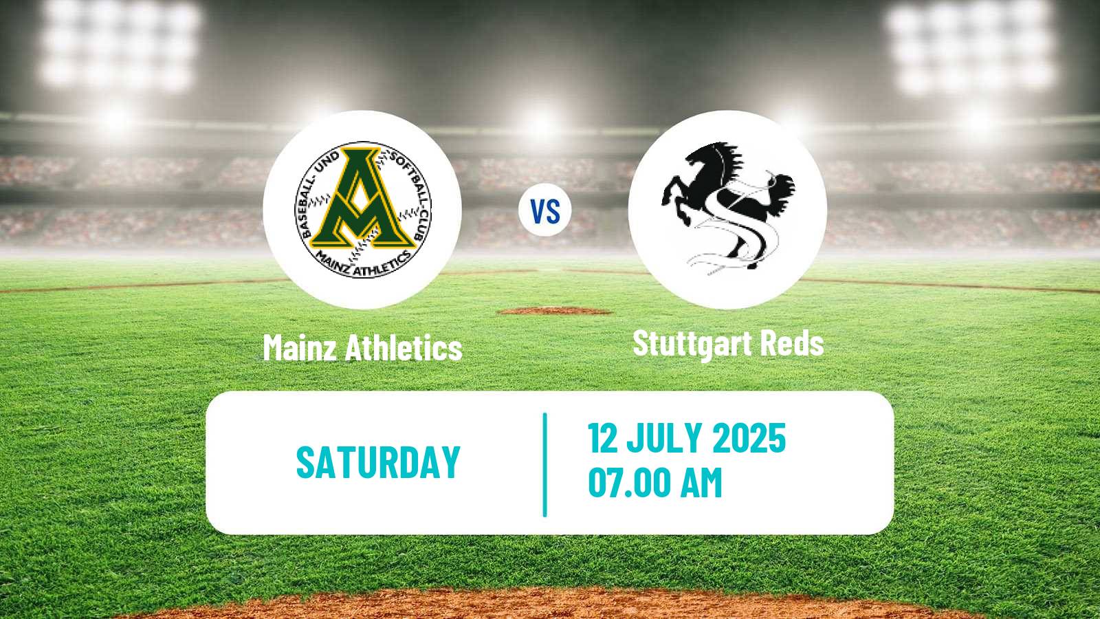 Baseball German Bundesliga South Baseball Mainz Athletics - Stuttgart Reds
