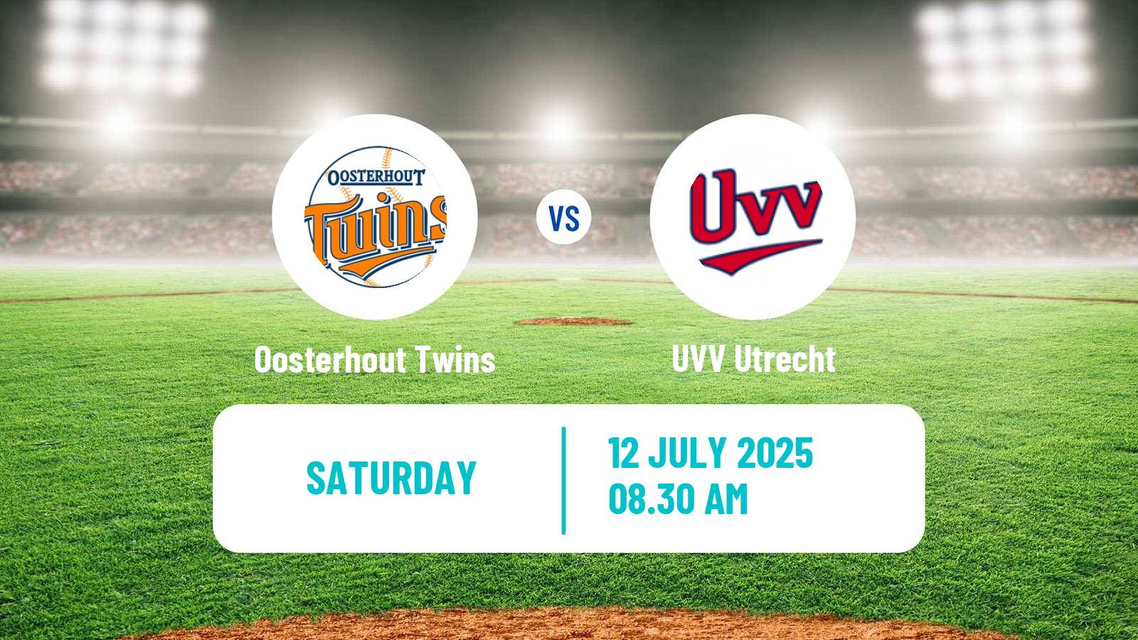 Baseball Dutch Hoofdklasse Baseball Oosterhout Twins - UVV Utrecht