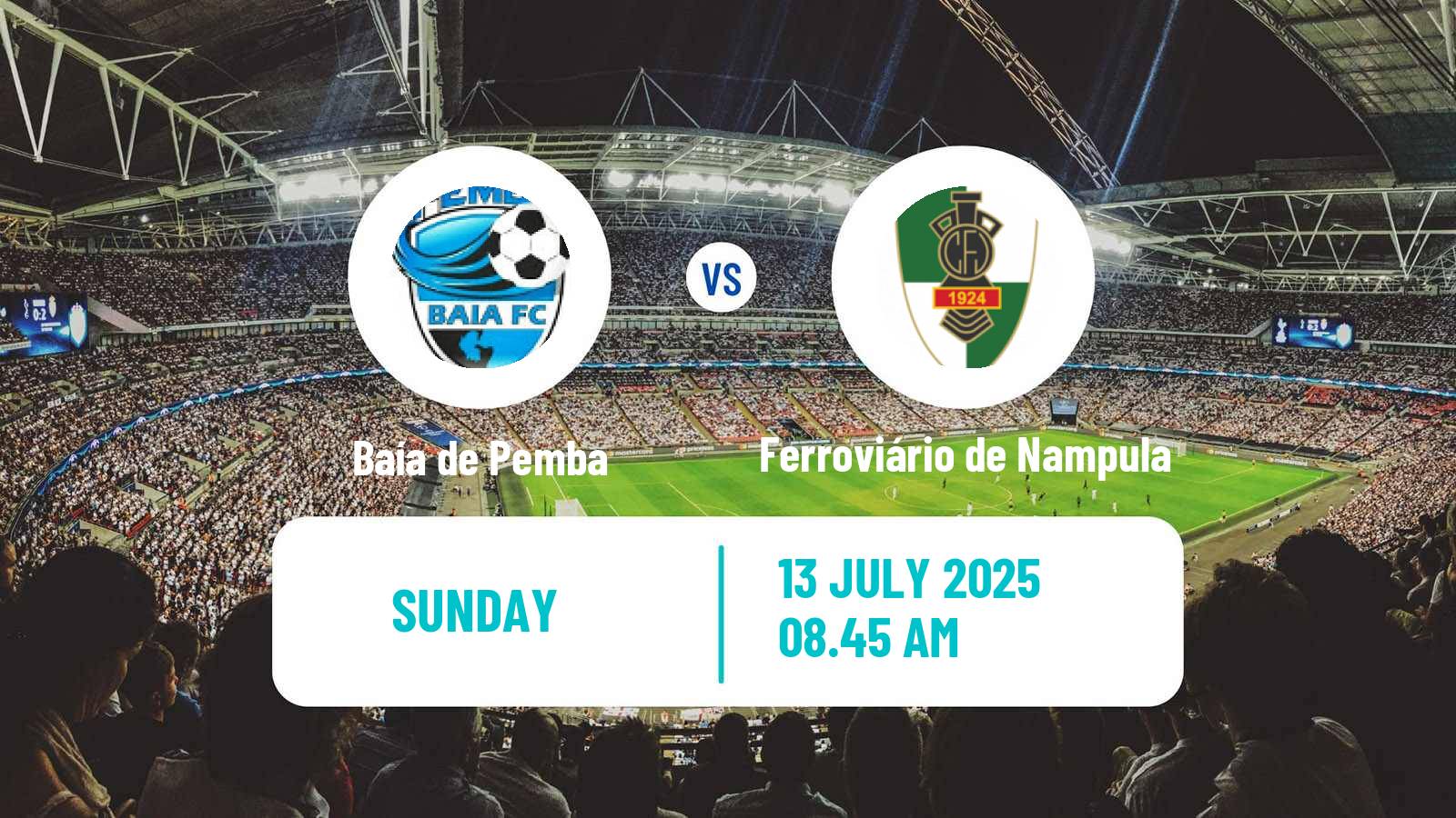Soccer Mozambique Moçambola Baía de Pemba - Ferroviário de Nampula