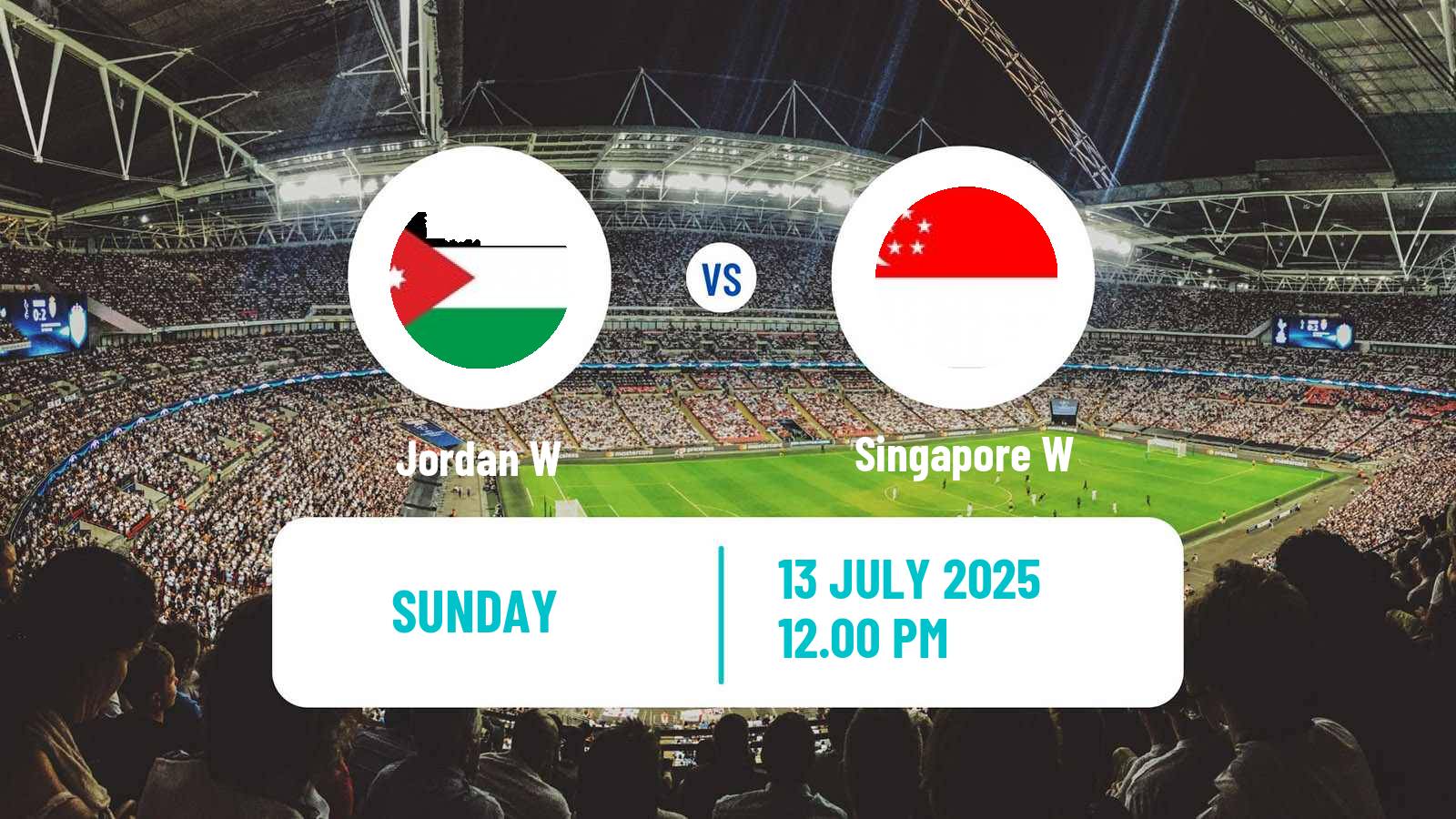 Soccer Asian Cup Women Jordan W - Singapore W