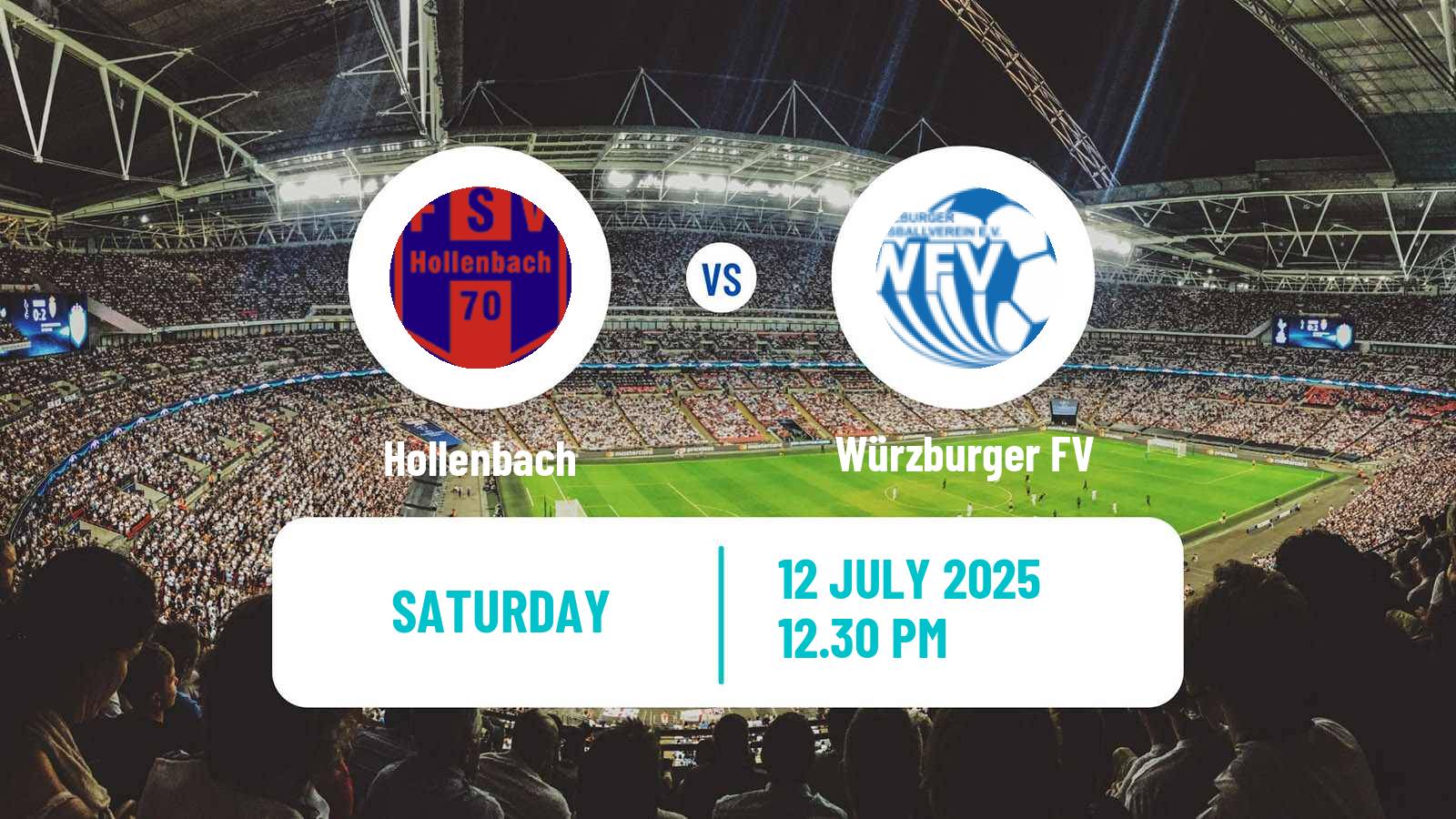 Soccer Club Friendly Hollenbach - Würzburger FV