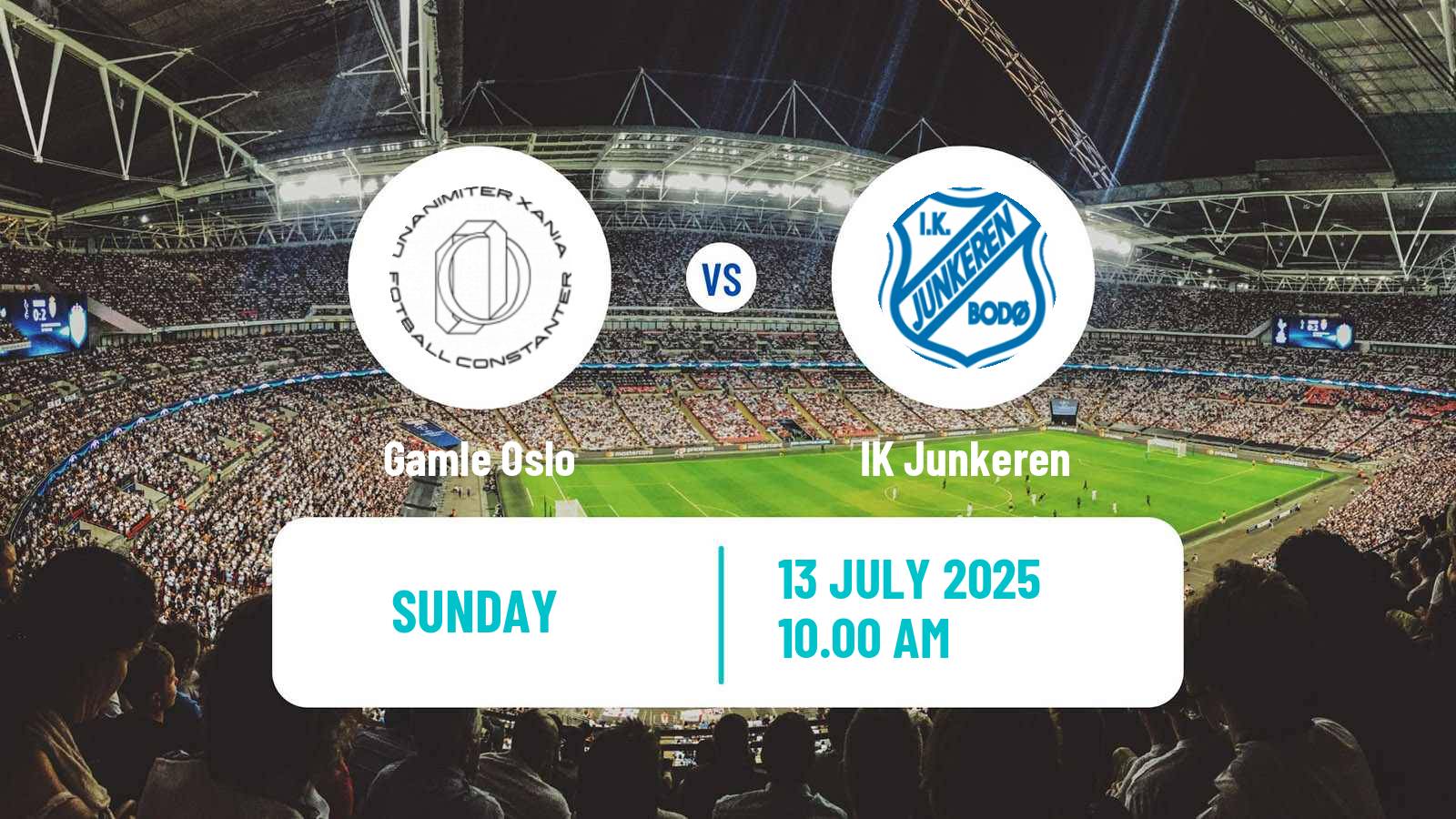 Soccer Norwegian Division 3 - Group 1 Gamle Oslo - Junkeren