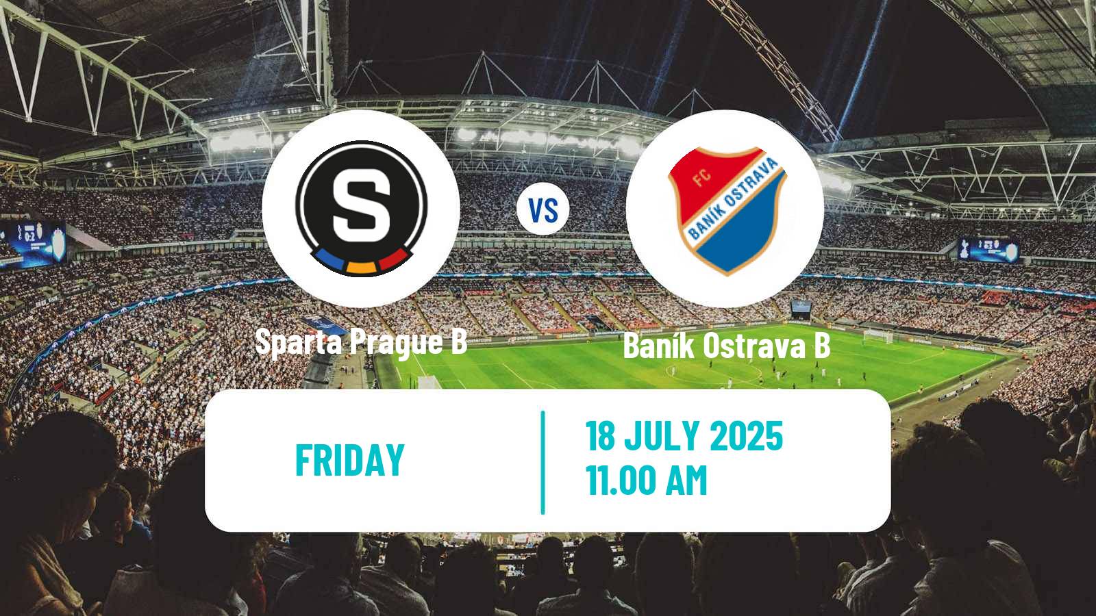 Soccer Czech Division 2 Sparta Prague B - Baník Ostrava B