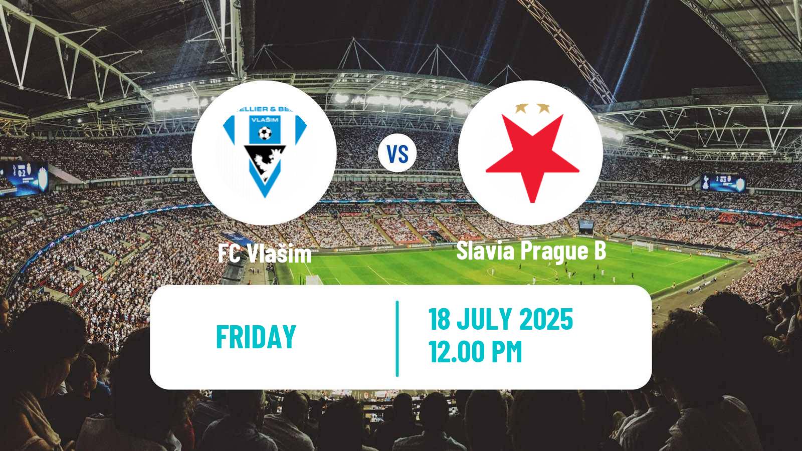 Soccer Czech Division 2 Vlašim - Slavia Prague B