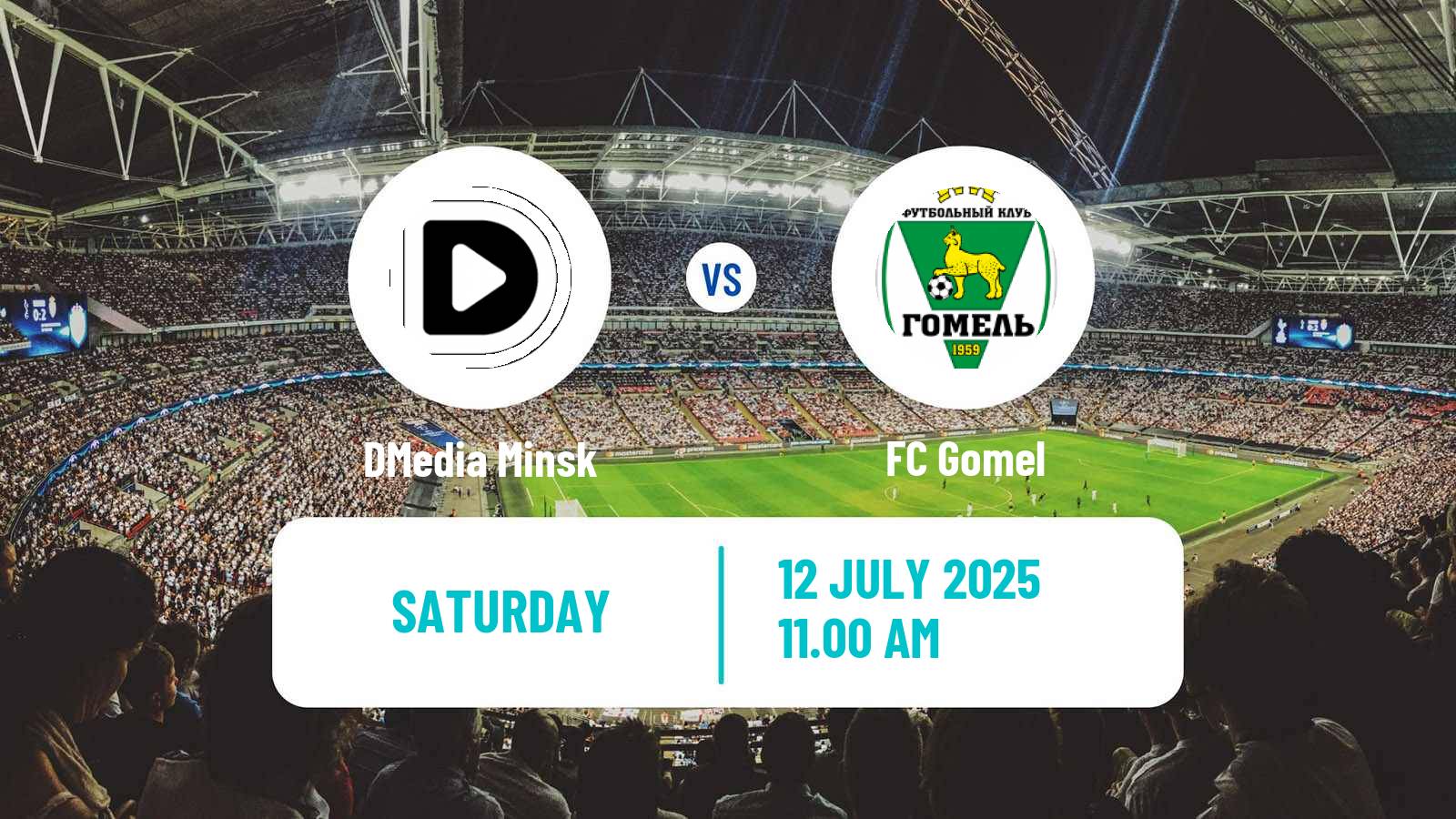 Soccer Belarusian Cup DMedia Minsk - Gomel